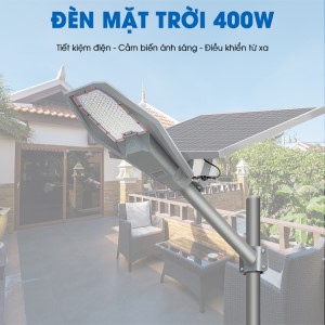 Đèn Phi Thuyền 400W Năng Lượng Mặt Trời